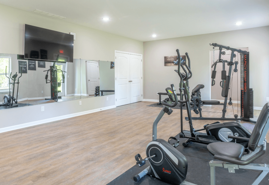 Rental property with modern gym