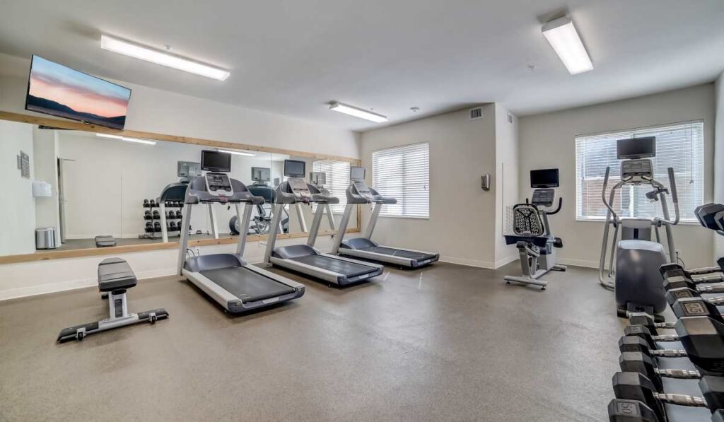 Rental property with gym